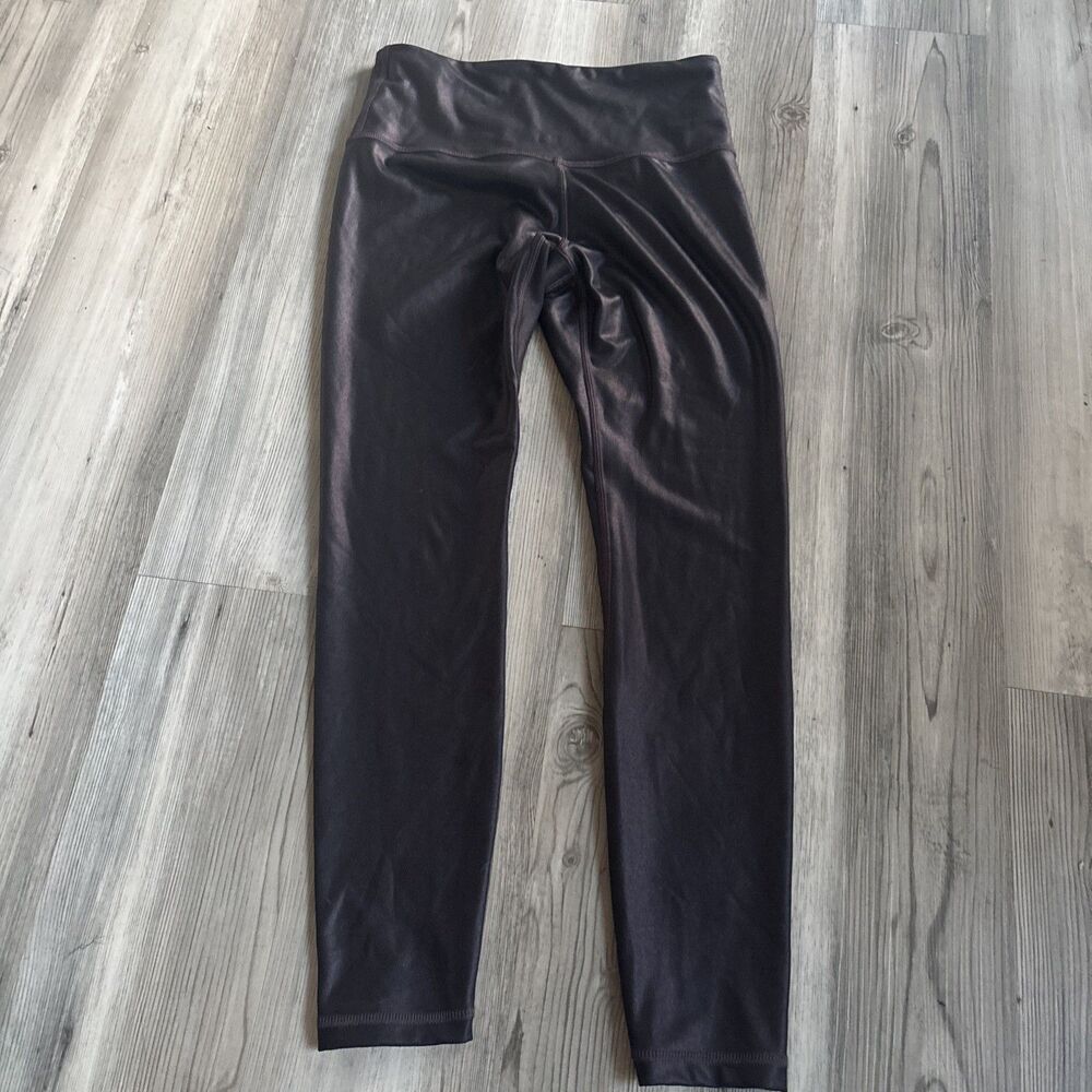 NWOT Athleta Elation Ultra High Rise Right Faux Leggings Decadent Chocolate XS